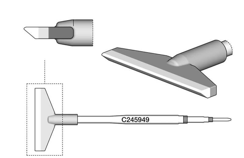 Lötspitze klingenförmig, B: 32 mm, C245949 #2