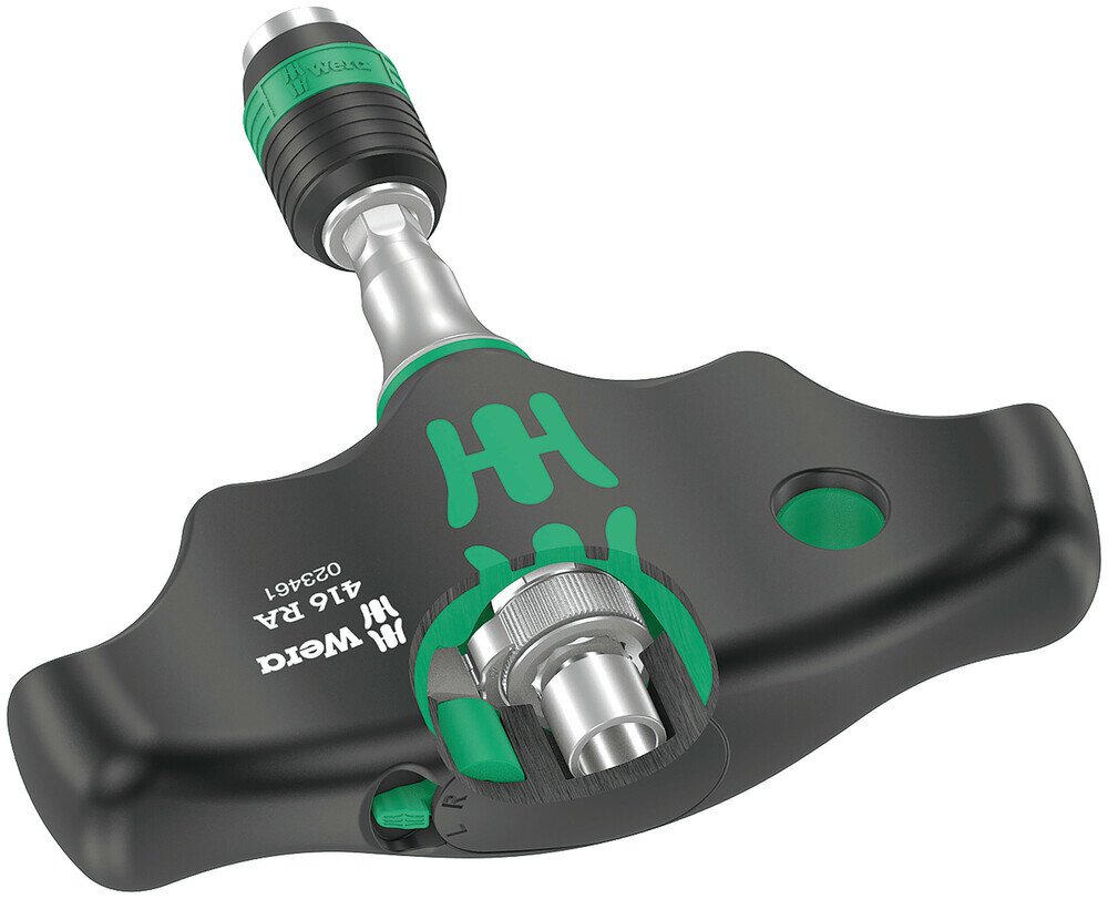 Quergriff-Bit-Handhalter mit Ratschenfunktion und Rapidaptor Schnellwechselfutter, 1/4" x 45 mm #zoom-1