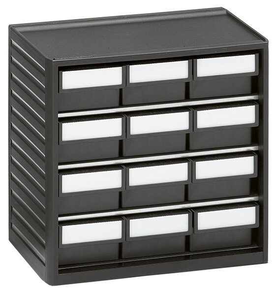 ESD-Kleinteilemagazin, 12 Schubladen, 310x180x290 mm #zoom-1