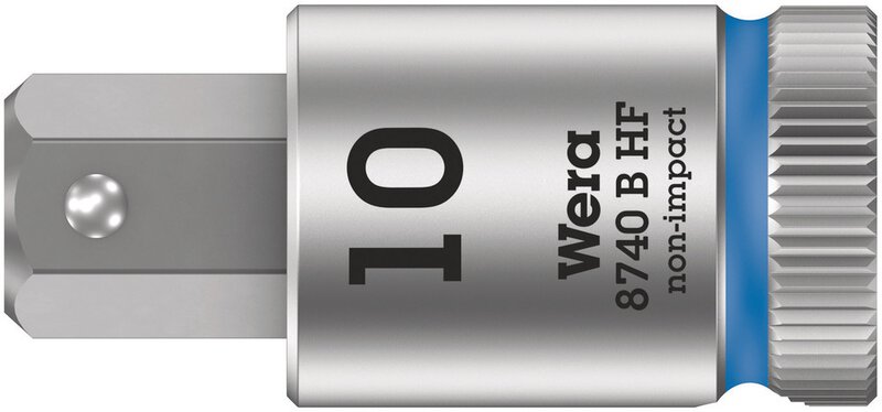 Bit socket with 3/8" drive, with holding function for hexagon socket screws, 10 x 38.5 mm #1