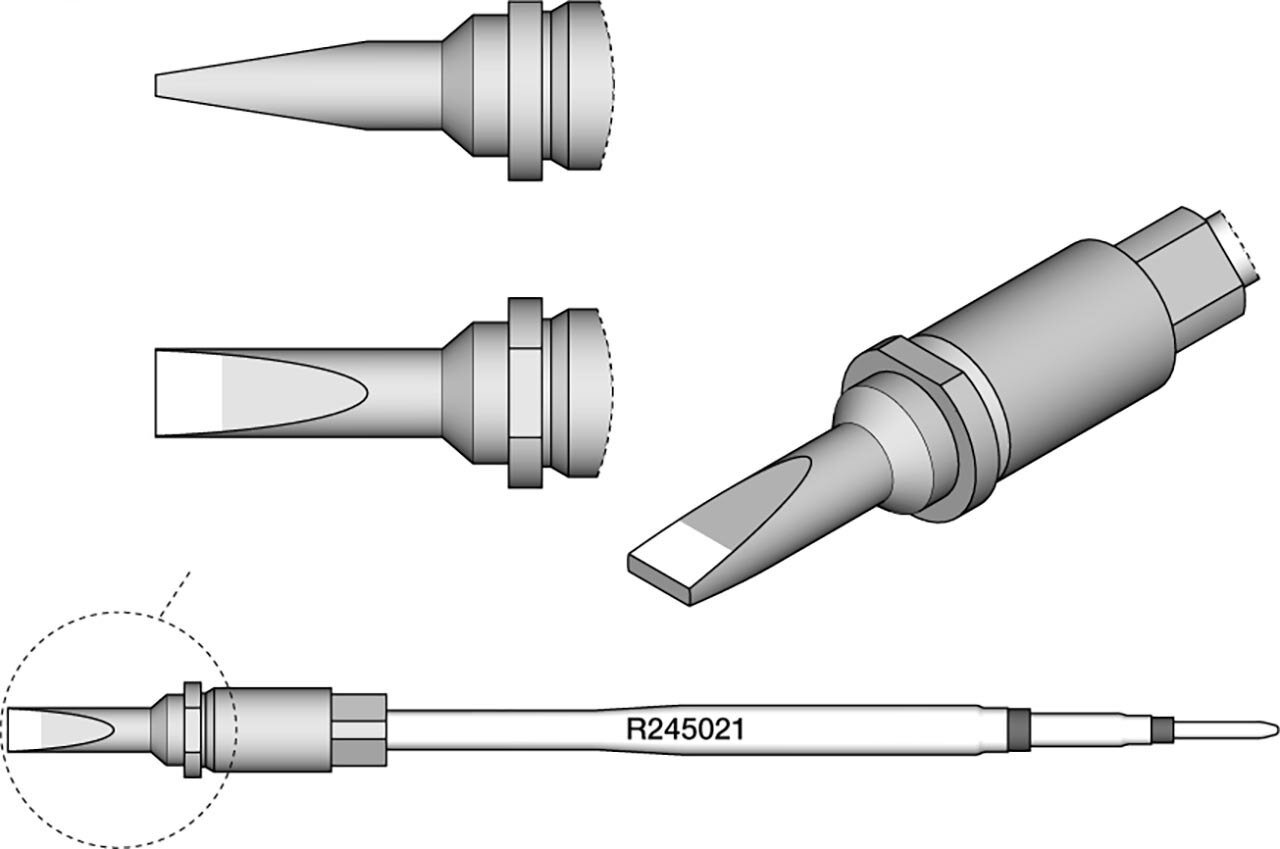 Soldeerstift R245, beitel, 4 x 1 mm, R245021 #zoom-2