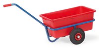 Hand cart with red plastic trough 90 ltr.  #thumbnail-1
