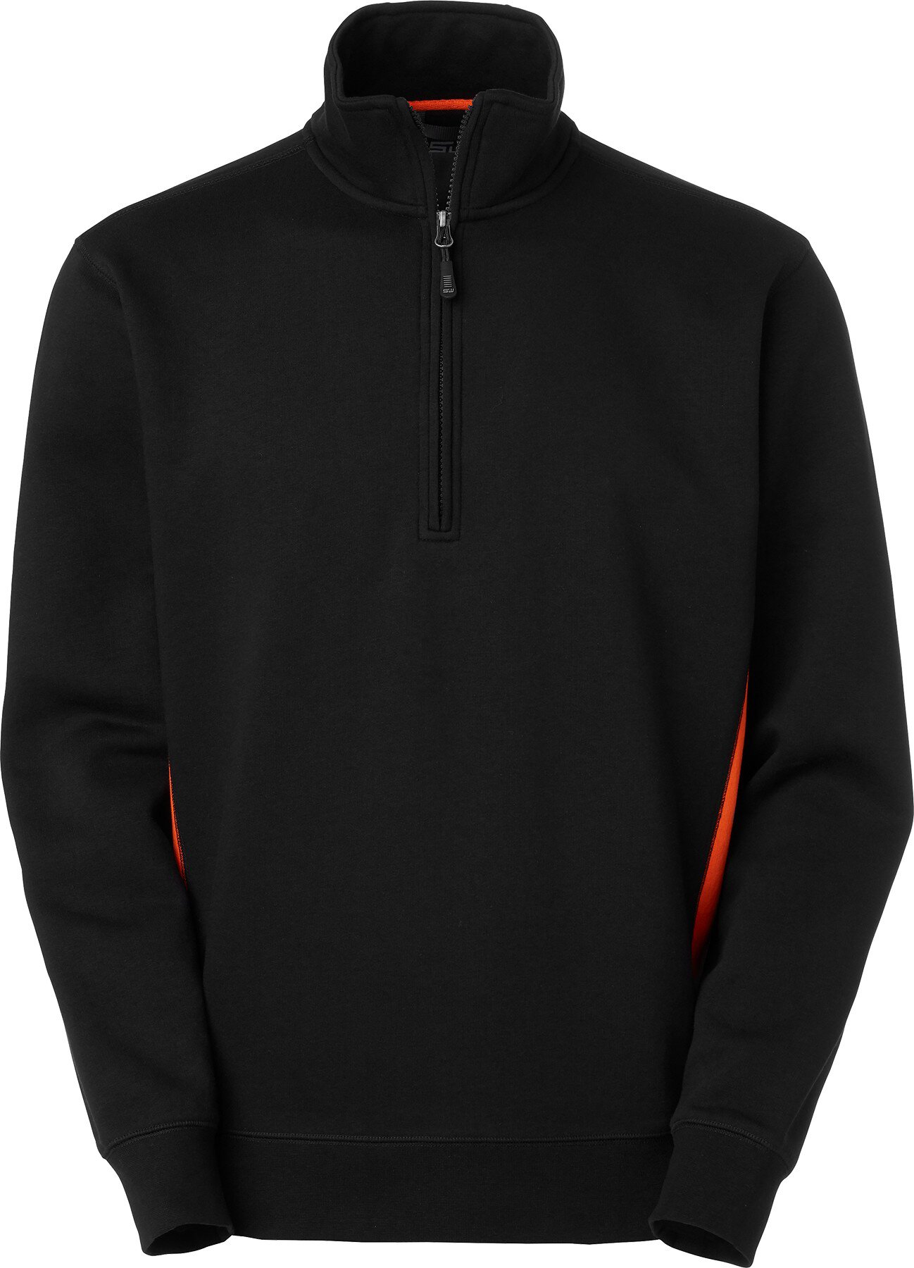 Webber Half-Zip Sweatshirt, Herren, schwarz/orange, M #zoom-1
