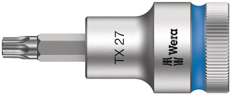 Presa per bit con attacco da 1/2" con funzione di tenuta, TX 27 x 60 mm #1