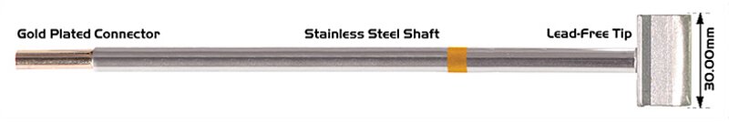 Soldering tip Blade 30.0 mm (1.18")