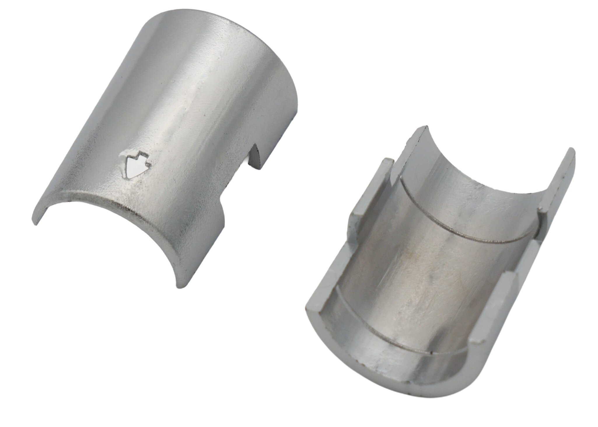 Douille de ferrure pour rayonnage en acier, plastique, chromé #zoom-1