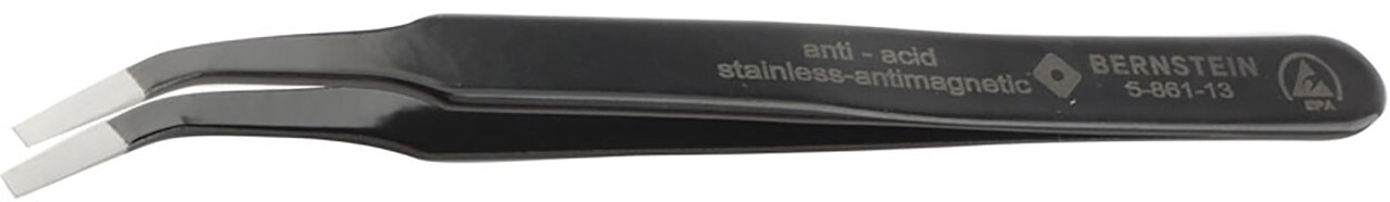 ESD SMD Pęseta 120 mm kształt FB stal szlachetna kąt 30° antystatyczna #zoom-1