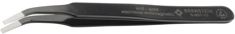 ESD SMD Pęseta 120 mm kształt FB stal szlachetna kąt 30° antystatyczna