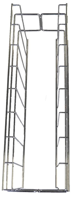 ESD tray, carrying frame incl. 10 trays, chrome-plated, 610 x 190 x 252 mm #2