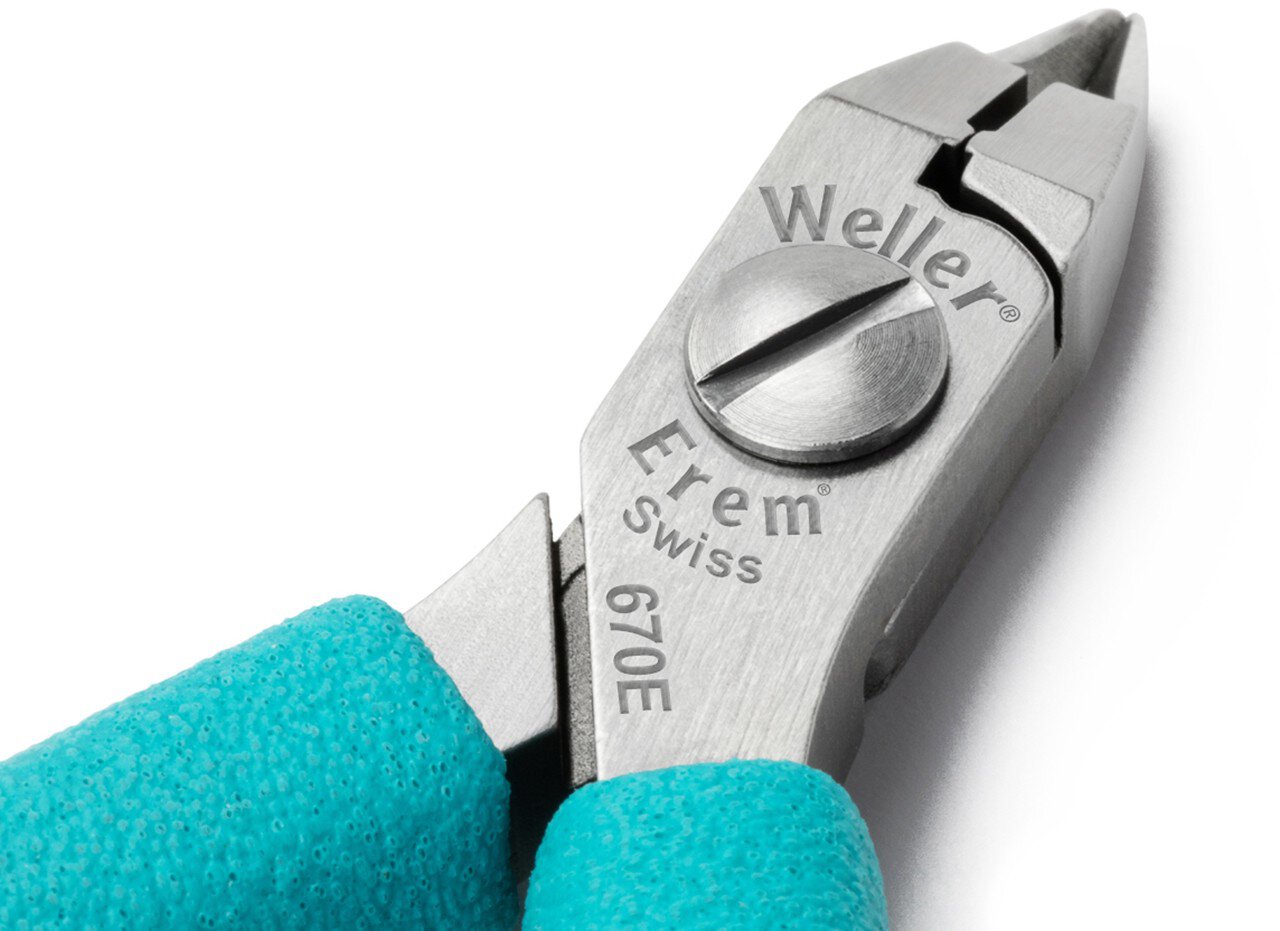 ESD Szczypce do cięcia, proste/krótkie/wgłębione, 110 mm, bez fazowanej krawędzi #zoom-3
