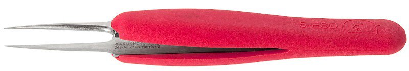 Pincet Ergo ESD Type 5, zeer fijne punten, amagnetisch staal #zoom-1