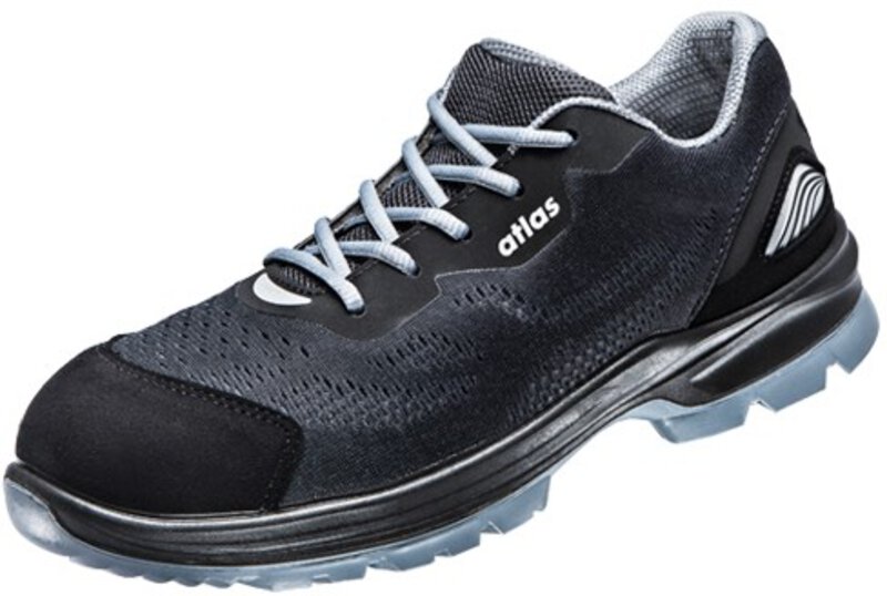 ESD low shoe ERGO-MED 1300, W10, S1, mesh, unisex, anthracite/black, size 36 #1