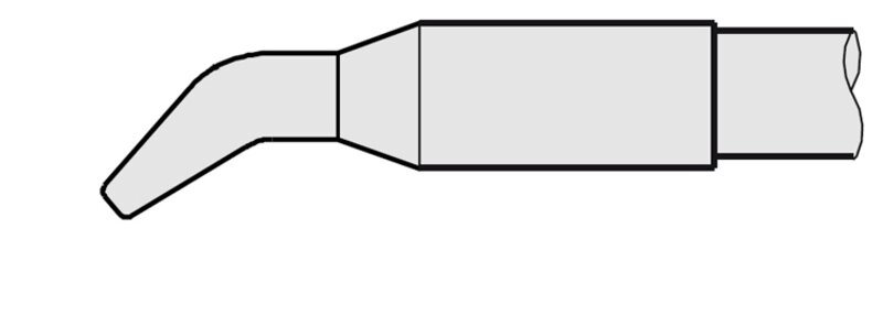 Soldeerstift beitelvormig, gebogen 3,2 x 1,5 mm, C130418 #2