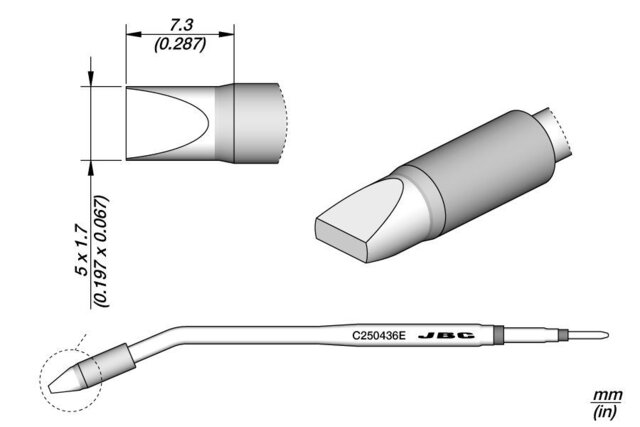 Grot lutowniczy 5 x 1,7 mm, C250436E