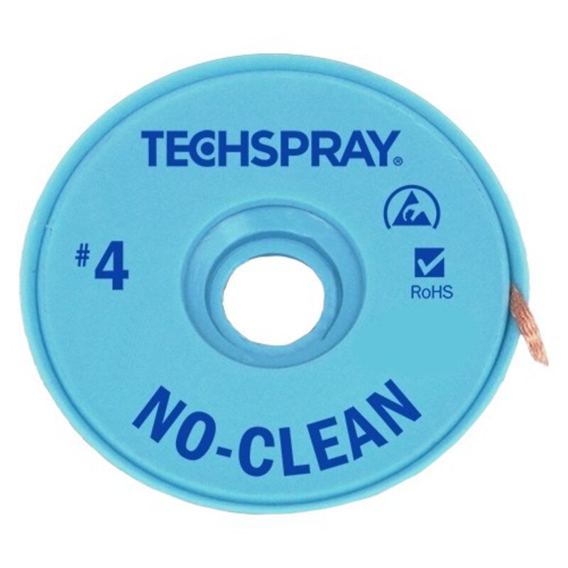 Cordon de dessoudage ESD NO CLEAN, bleu, largeur 2,5mm, longueur 3m