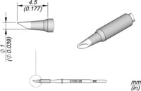 Soldering tip concave, D: 1 mm, C105128 #thumbnail-1