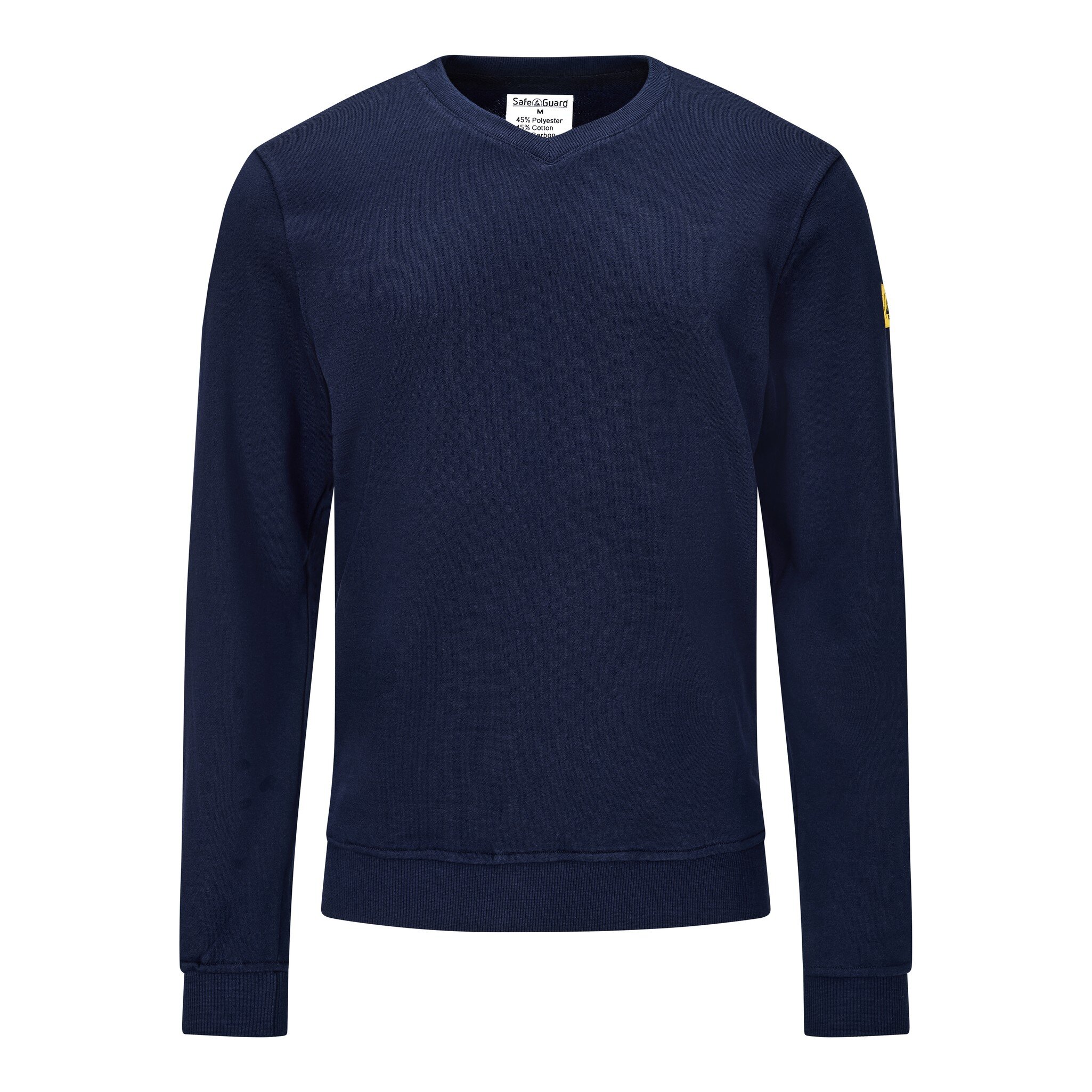 Sweat-shirt ESD, col en V, bleu marine, 3XL, coupe confort #zoom-1