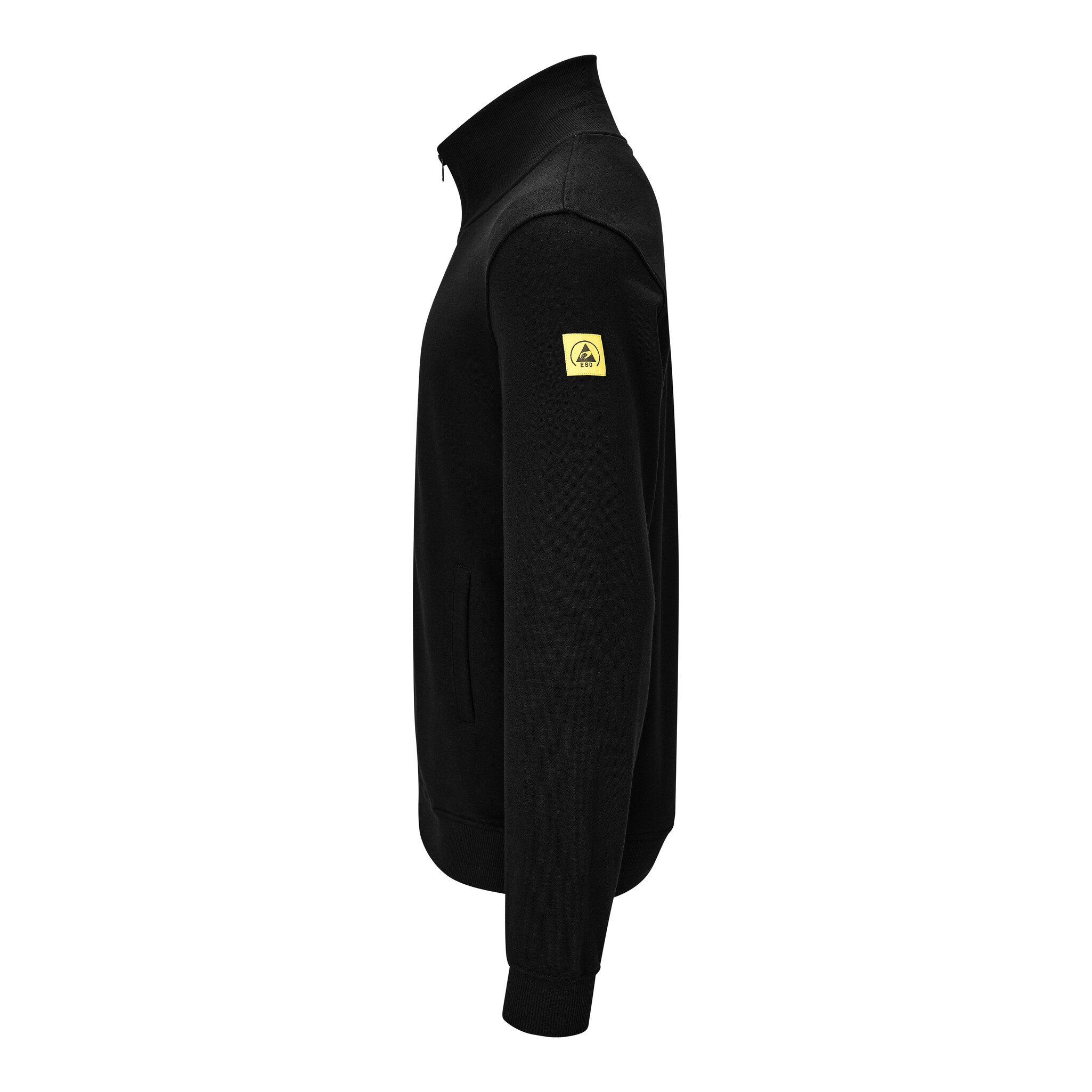 ESD Sweatjacke mit Zipper, schwarz, XXL, Comfort-Fit #zoom-3