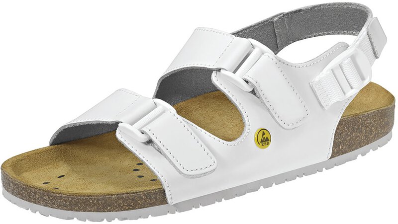 Sandale blanche ESD - 36, 4090 Chaussures de travail ESD Nature femmes / hommes, OB