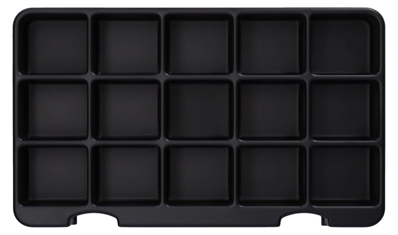 ESD Einlage für Sortimentskasten 166, 15 Fächer à 49 x 44 mm #1