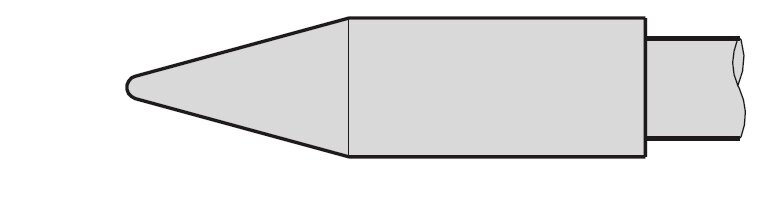 Lötspitze für Kunststoffnieten, D 1,7 mm, C470025 #zoom-2