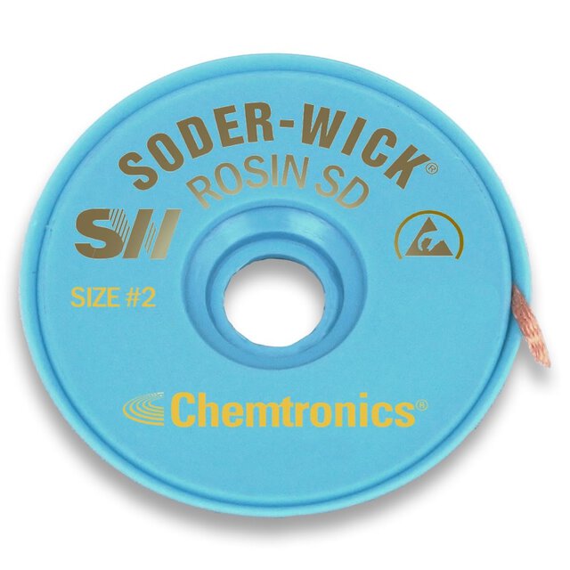 ESD-Entlötlitze Soder-Wick®, 1,5 mm, gelb, 1,5 m
