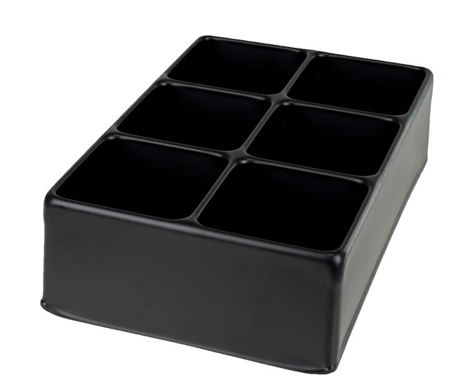 Wkładka ESD do kasety K2004 ESD, 6 przedziałów, 81 x 78 mm każdy