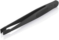 ESD Kunststoffpinzette, glatt, stumpf, kohlefaserverstärkter Kunststoff, 115 mm #thumbnail-3