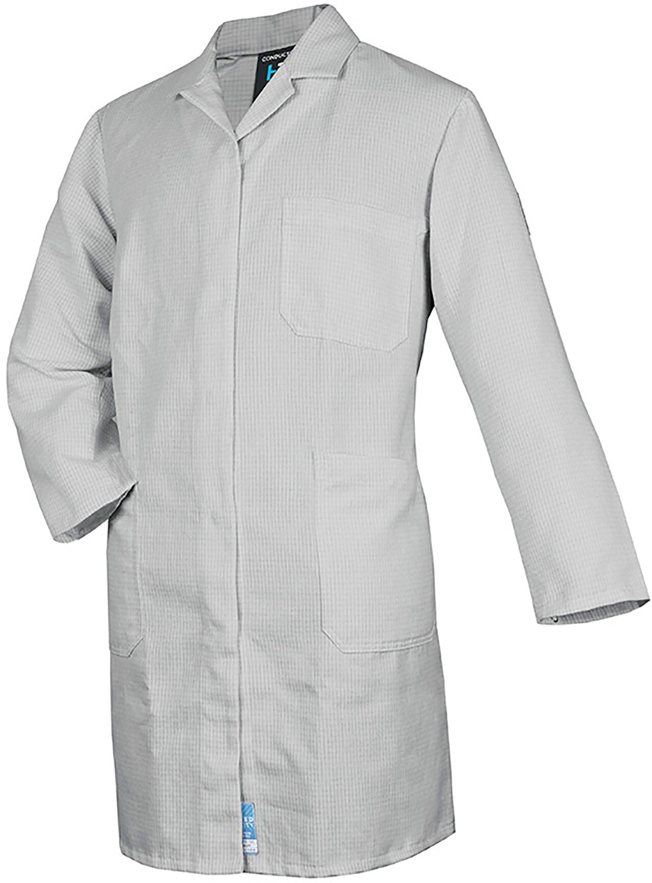 ESD work coat CONDUCTEX, long-sleeved, women, silver-grey, size XXL #zoom-1
