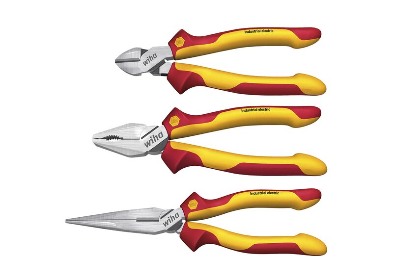 Pinces jeu Industrial electric Pince universelle, pince demi-ronde, pince coupante diagonale 3 pcs