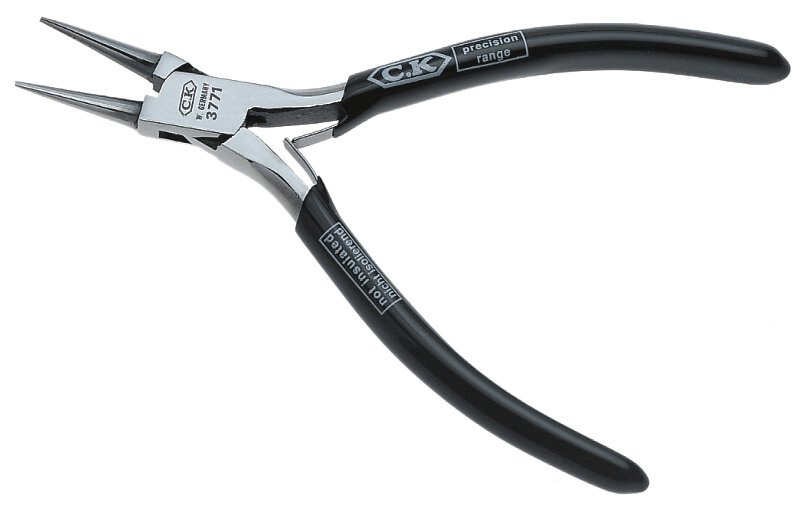 Precision Rundzange, ohne Hieb, 120 mm