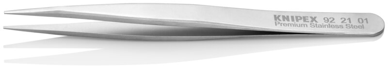 Precision tweezers, Smooth, Premium stainless steel, 120 mm #2