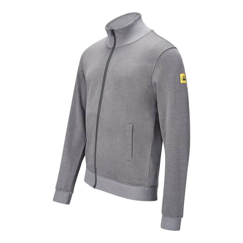 ESD Sweatjacke mit Zipper, grau, S, Comfort-Fit #2