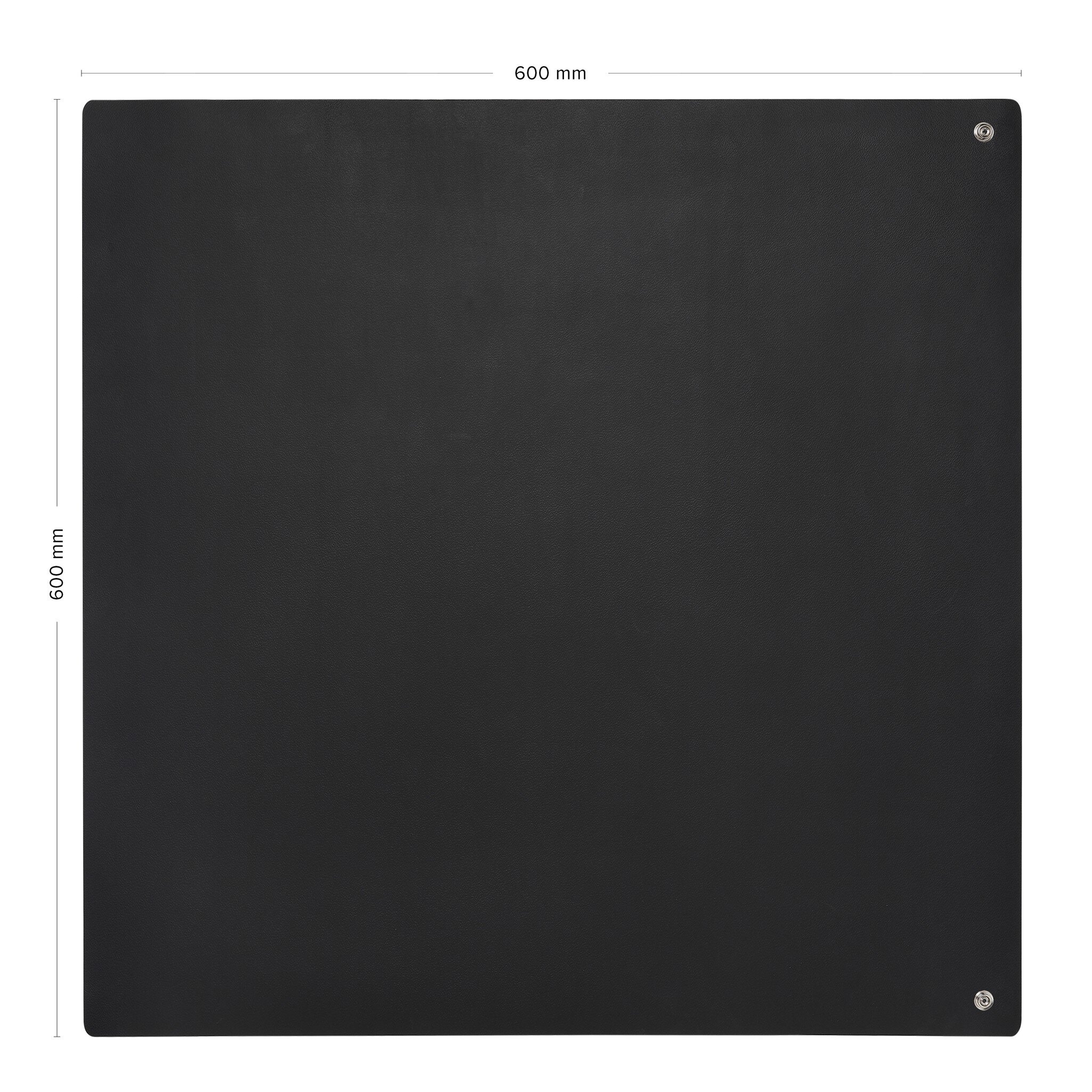 ESD table mat Premium, black, 600 x 600 x 2 mm, cut to size with 2x 10 mm push button #zoom-5