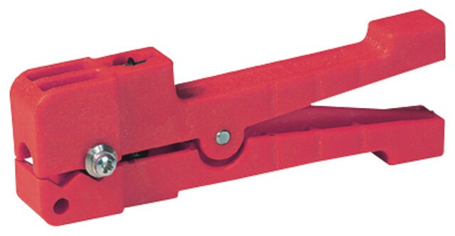 Ringer™ wire stripper for shielded cables (without blade), Ø 3.0 - 5.6 mm, red