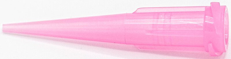Dosiernadel, konisch, Gauge 20, pink, spitzenform konisch