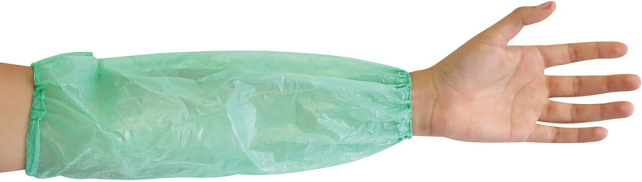 Hygonorm protective sleeves PE, green 20my, 40cm, PU: 100 pieces #zoom-1