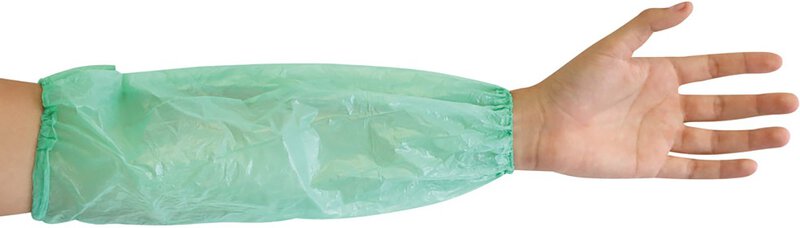 Hygonorm protective sleeves PE, green 20my, 40cm, PU: 100 pieces