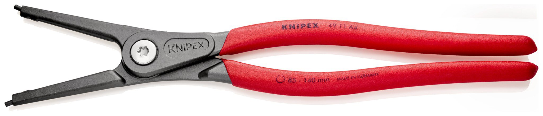 Präzisions-Sicherungsringzange für Außenringe auf Wellen mit rutschhemmendem Kunststoff überzogen, grau, atramentiert 320 mm (SB-Karte/Blister) #zoom-2