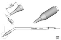 Punta di saldatura per AL250/AP250, curva, smussata, C250426 #thumbnail-1