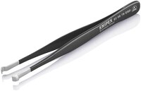 ESD Positionierpinzette, geriffelt, Edelstahl, 122 mm #thumbnail-3