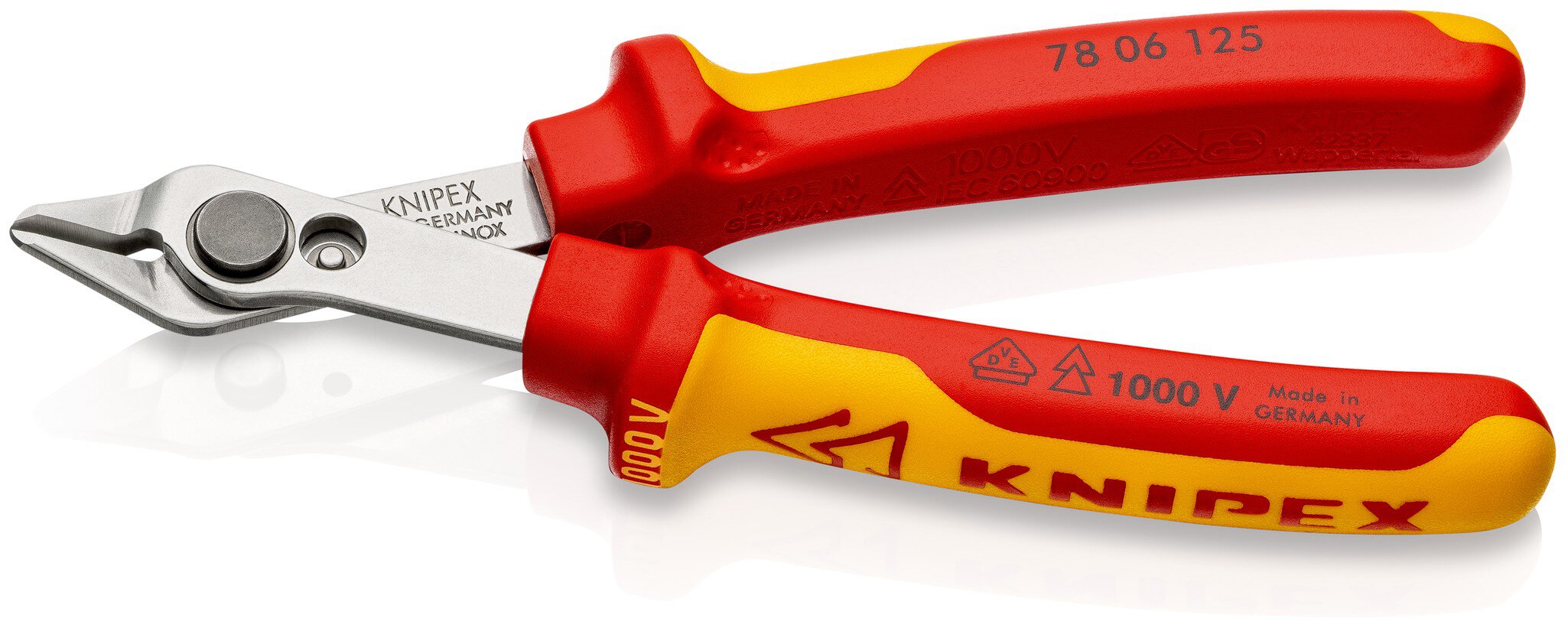 Electronic Super Knips® VDE, isoliert, mit Mehrkomponenten-Hüllen, VDE-geprüft 125 mm (SB-Karte/Blister) #zoom-1