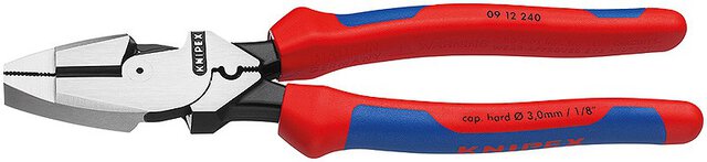 "Lineman's Pliers" high-strength combination pliers, American model, black atramentized, 240 mm