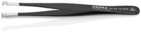 ESD Positionierpinzette, geriffelt, Edelstahl, 122 mm #thumbnail-2