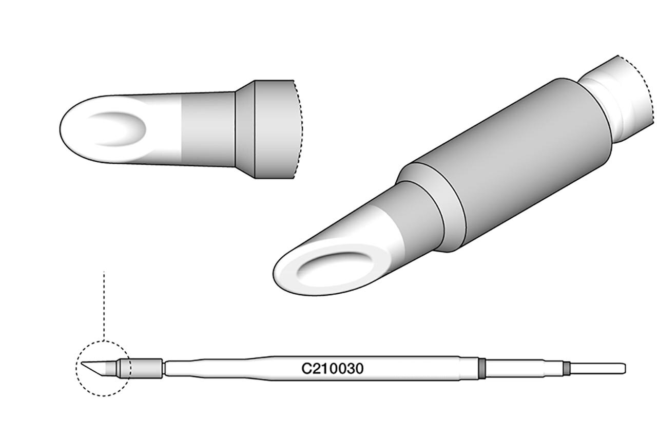 Soldering tip for T210-A / T210-NA, fillet, C210030 #zoom-2