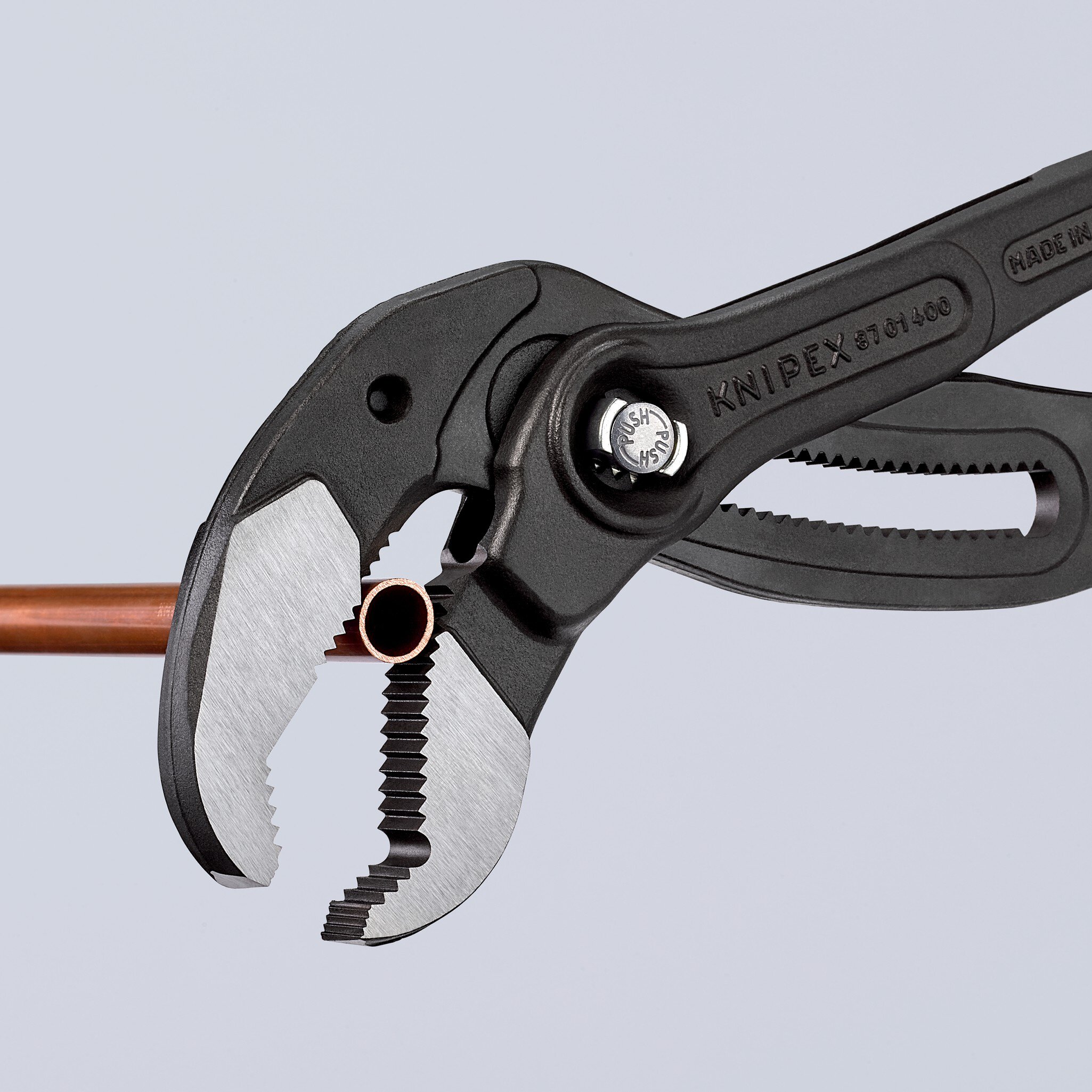 Cobra® XL Rohr- und Wasserpumpenzange mit Kunststoff überzogen, grau, atramentiert, 400 mm (SB-Karte/Blister) #zoom-8