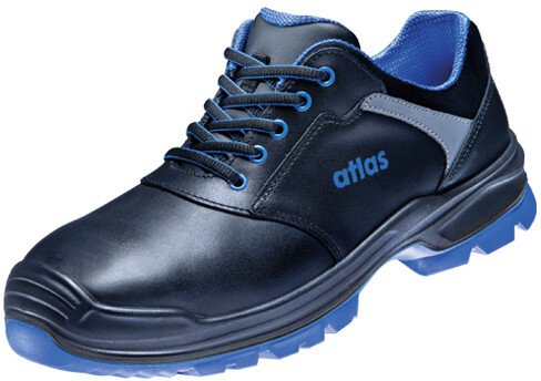 Low shoe SL 725 XP blue 2.0, S3, smooth leather, unisex, black/royal blue, size 44 #zoom-1