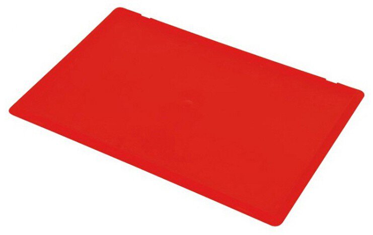 ESD IDP-STAT® hook-on lid, dissipative, red, 400 x 300 mm #zoom-1