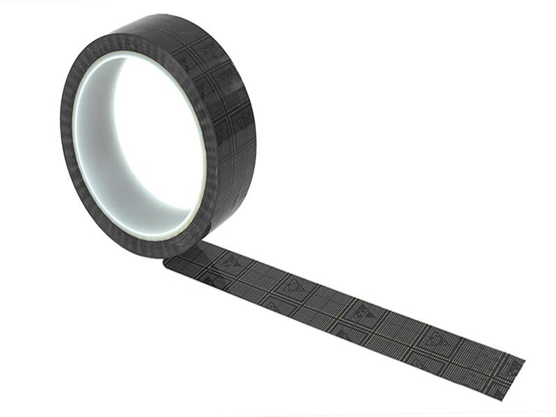 Nastro adesivo a griglia ESD con simbolo di avvertimento ESD, bronzo, 24 mm, 36 m