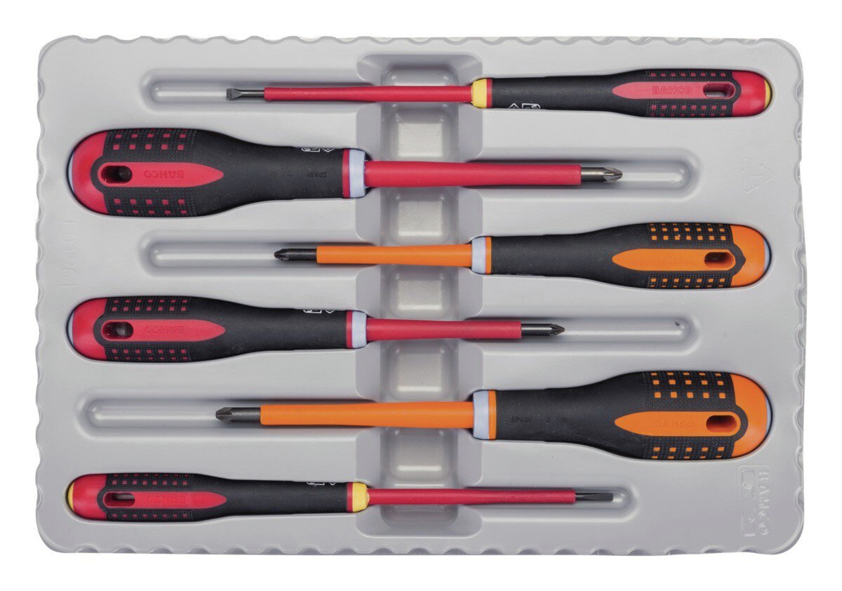 Satz gemäß VDE isolierte ERGO™-Schraubendreher mit 3-Komponenten-Griff für Schlitz- und Pozidriv-Kombi-Schrauben, 6-teilig #zoom-3